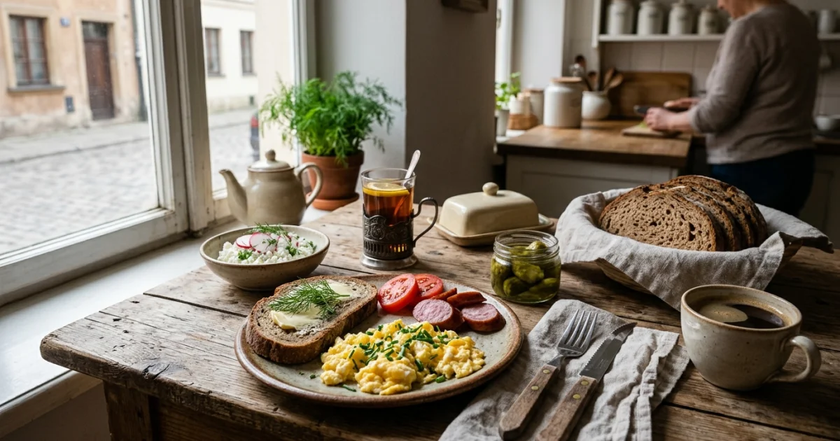 Café da Manhã no Leste Europeu: Pratos Práticos e Nutritivos
