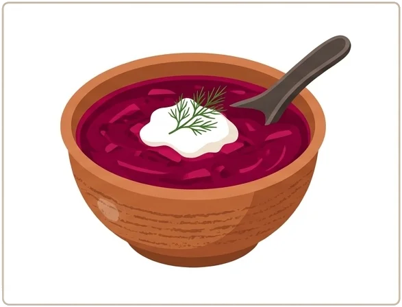 Como harmonizar e servir o Borscht e o Varenyky: